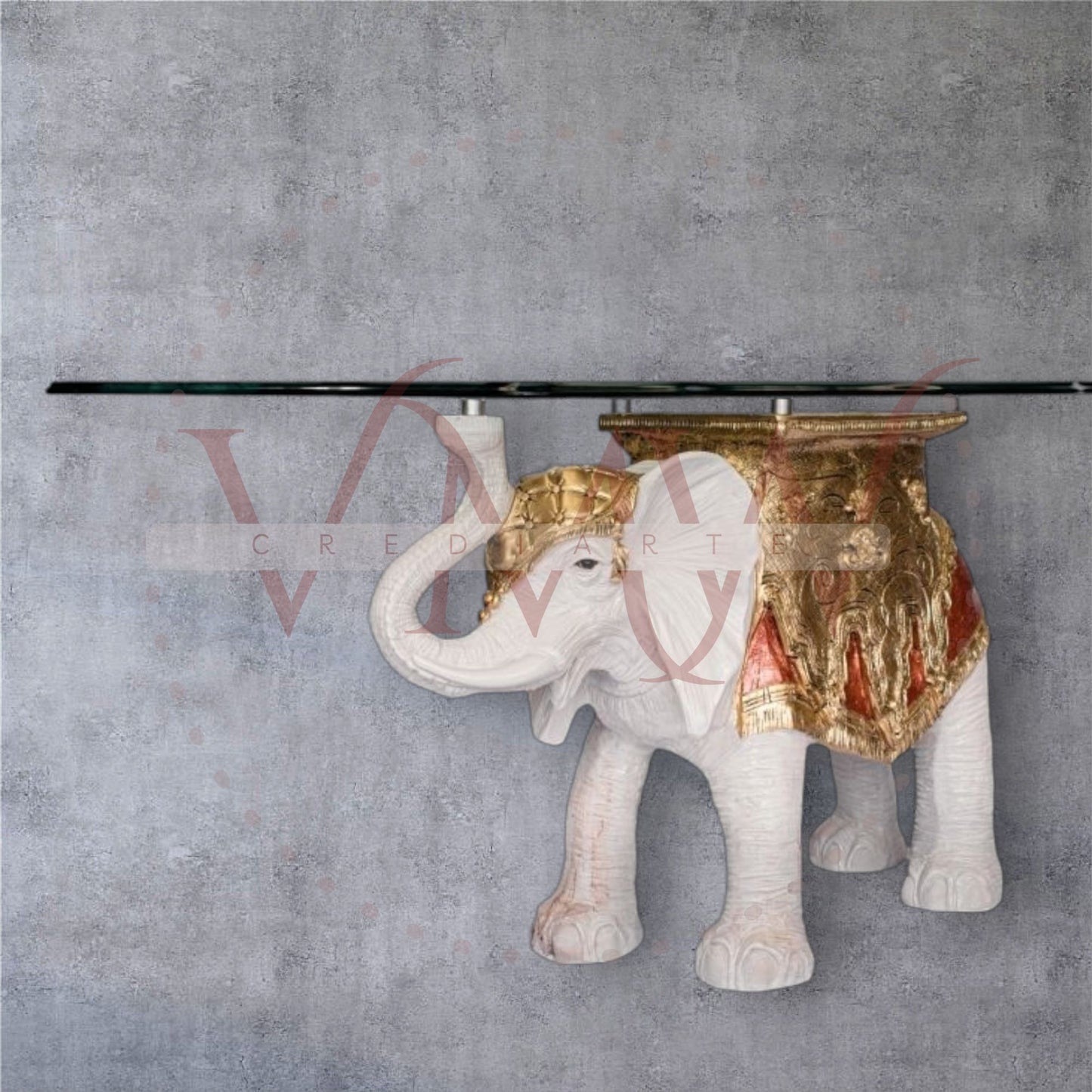 BASE COMEDOR ELEFANTE DECORADO