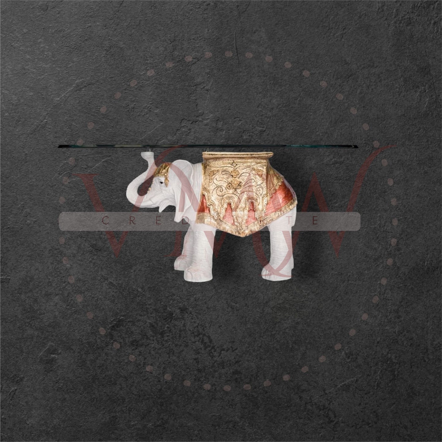 BASE COMEDOR ELEFANTE DECORADO