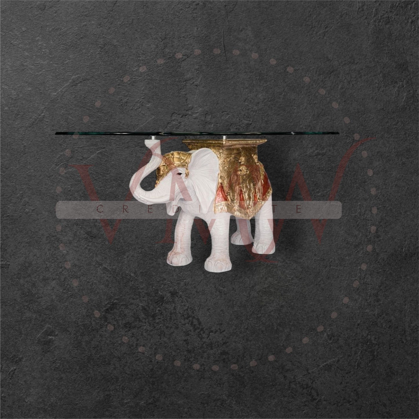 BASE COMEDOR ELEFANTE DECORADO