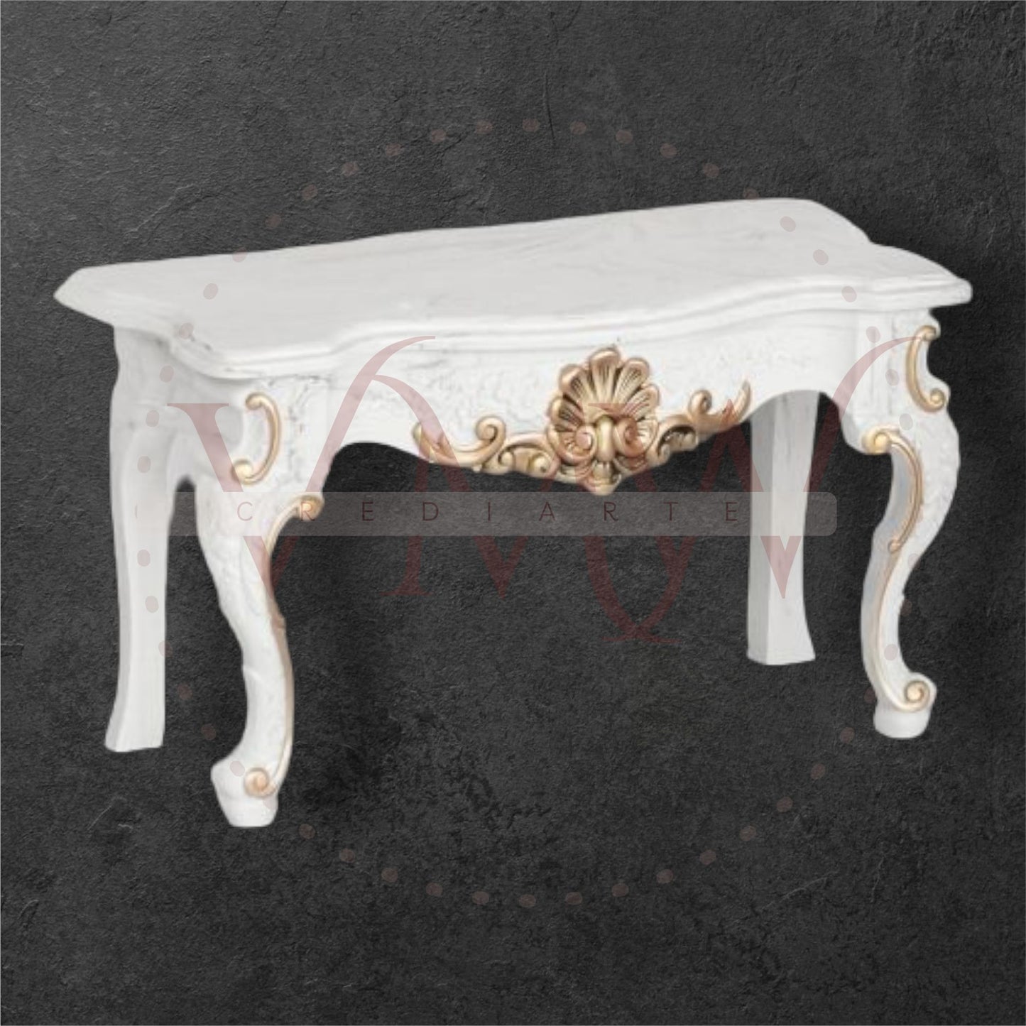 CONSOLA LUIS XV PEQUEÑA DECORADA