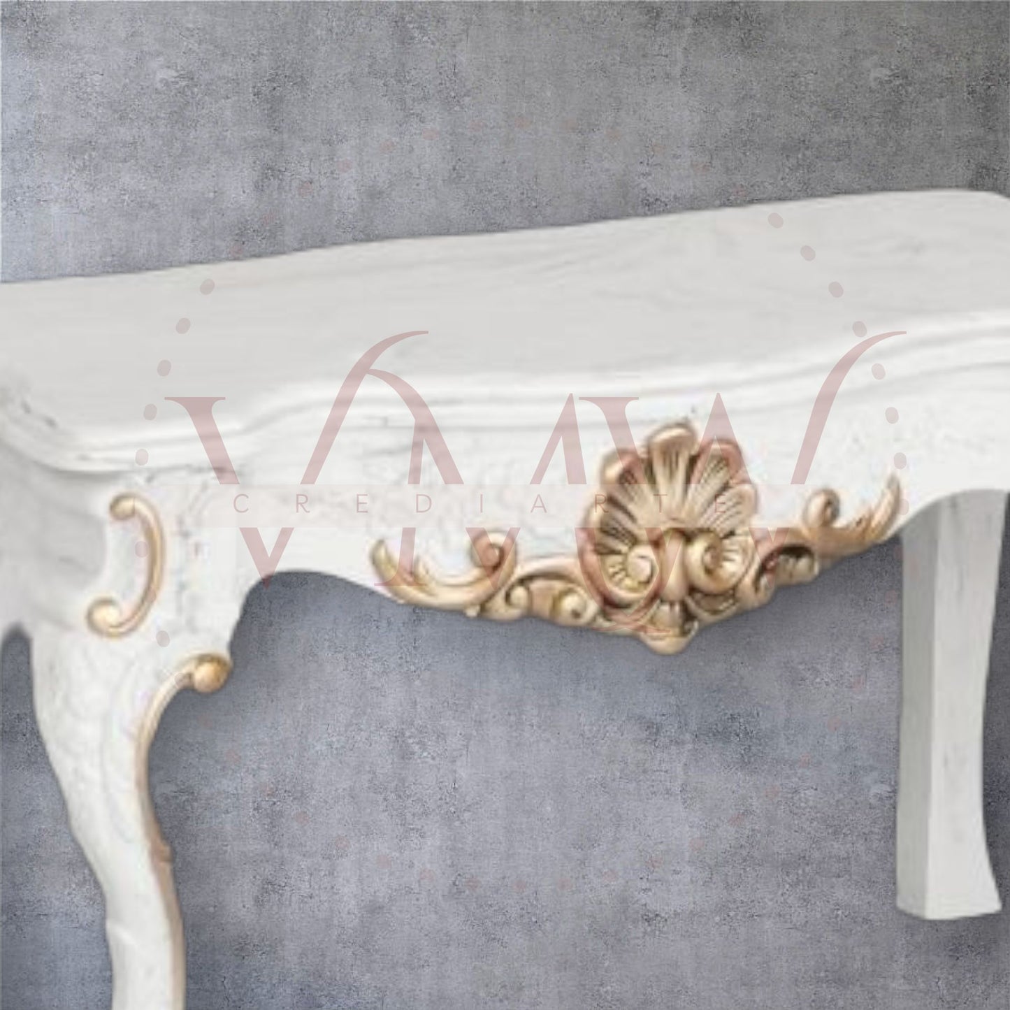 CONSOLA LUIS XV PEQUEÑA DECORADA