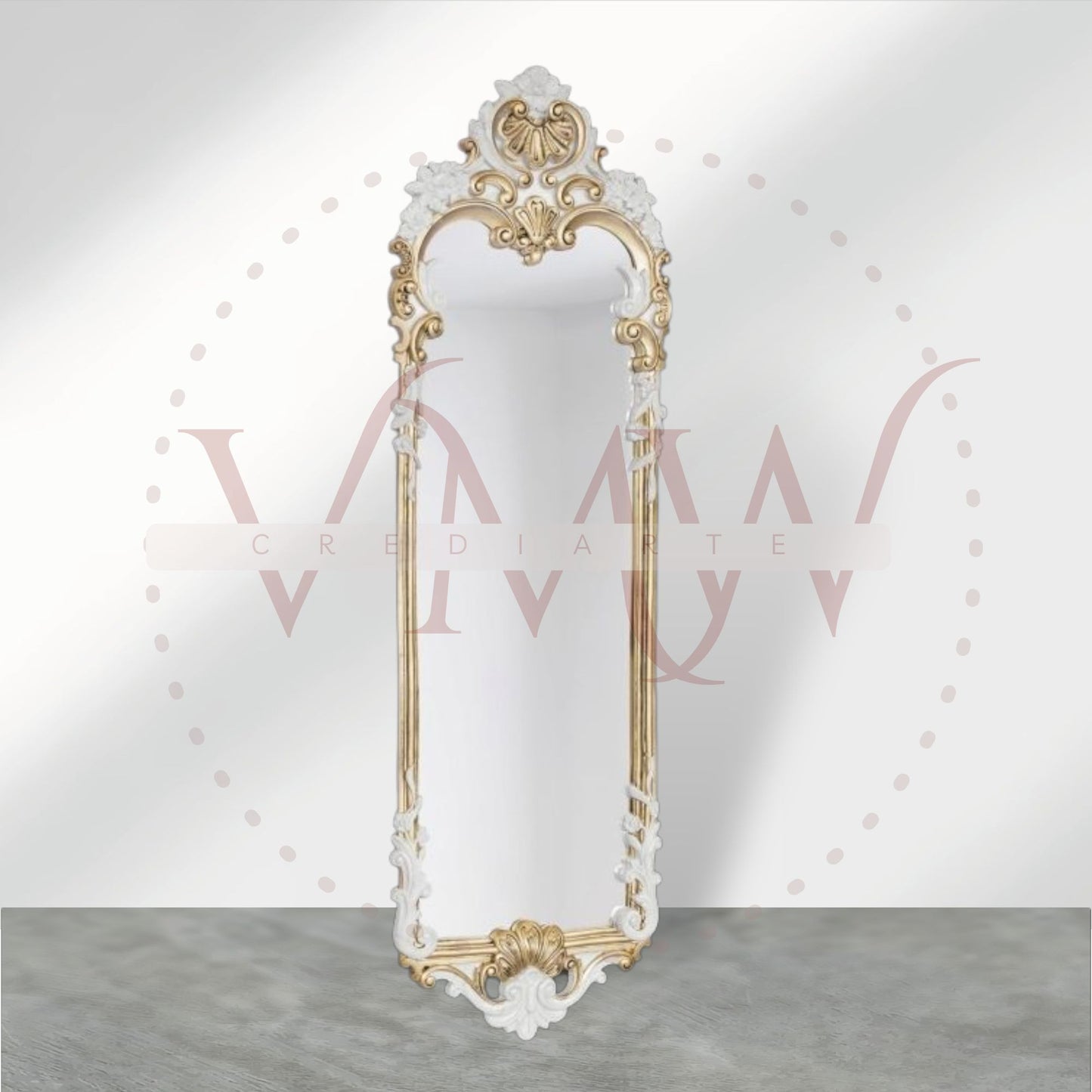 CONSOLA LUIS XV PEQUEÑA DECORADA