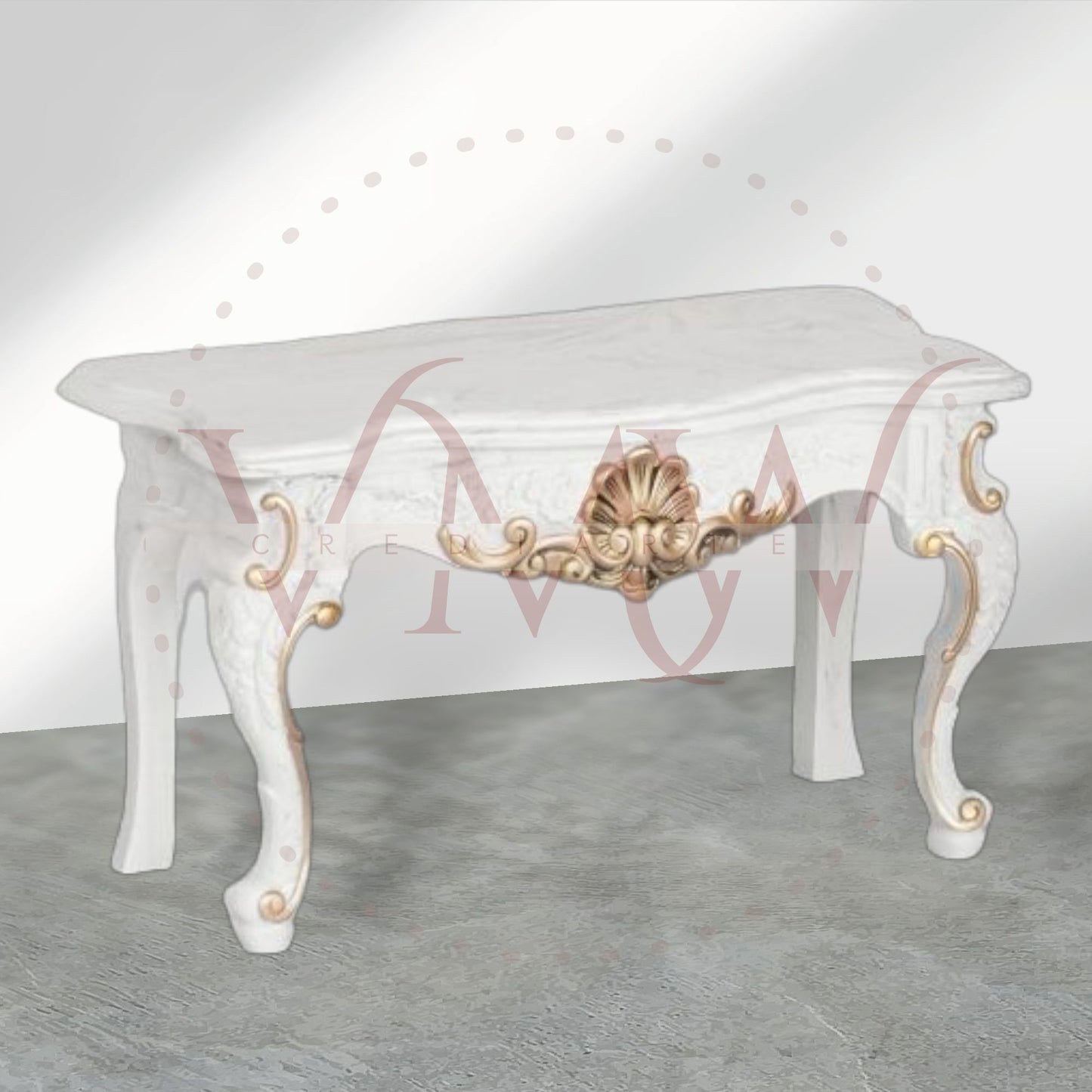 CONSOLA LUIS XV PEQUEÑA DECORADA