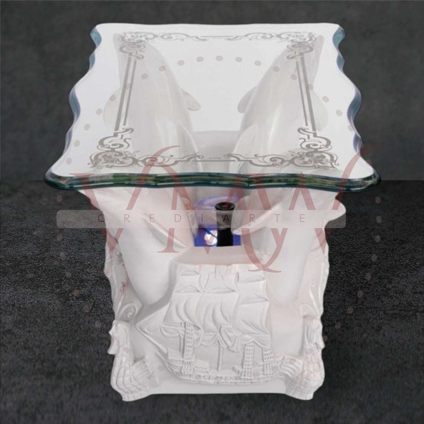 BASE COMEDOR DELFINES DECORADA