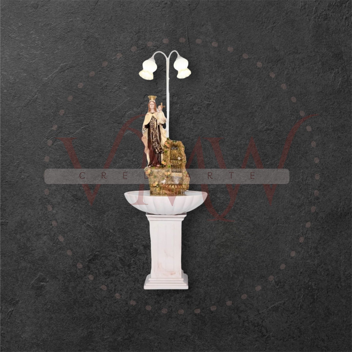 FUENTE LÁMPARA VIRGEN DEL CARMEN