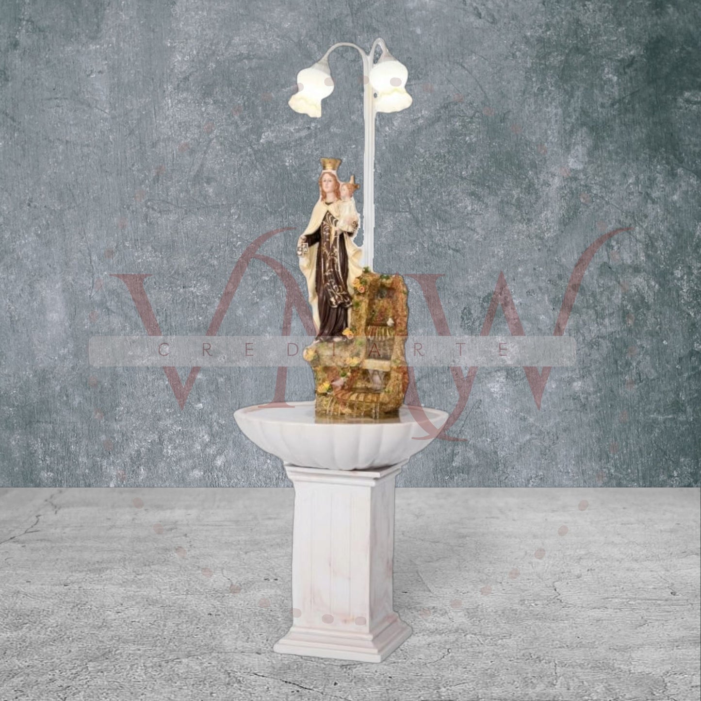 FUENTE LÁMPARA VIRGEN DEL CARMEN
