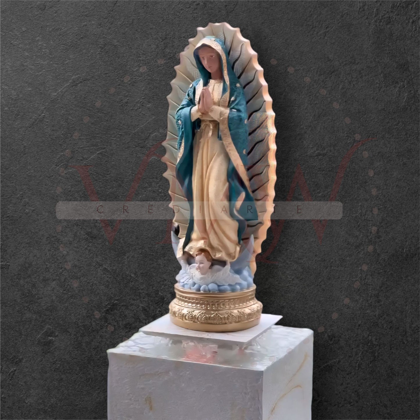 FUENTE LÁMPARA ZEN CON FIGURA