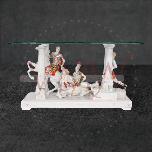 MESA DE CENTRO SANSÓN DECORADA